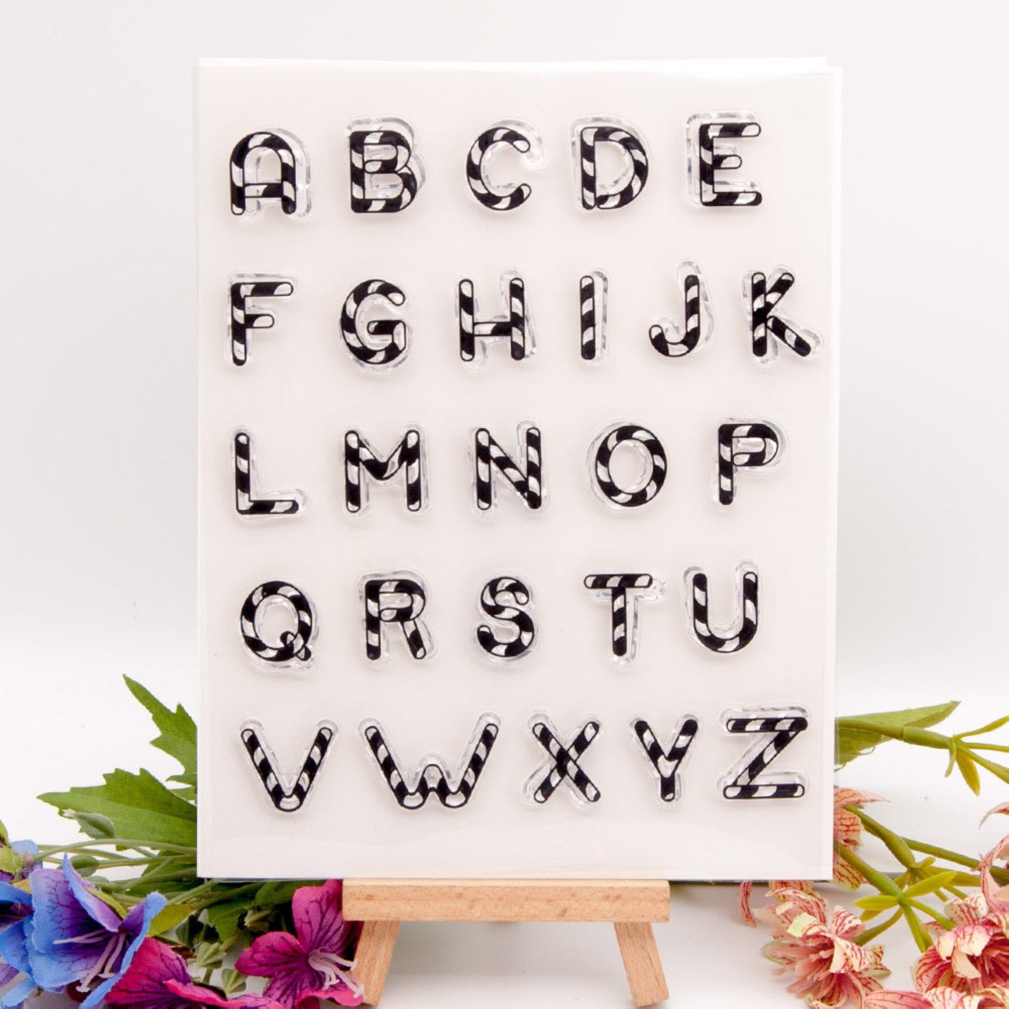 Bonito juego de sellos del alfabeto, sello de letras para hacer tarjetas,  álbum de recortes, diario, regalo, decoración de papel -  España