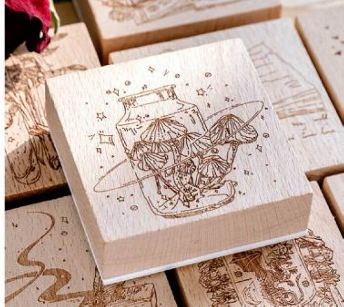 Card Making Stamps Vintage Rubber Stamps Diary Stamp Kit Etsy