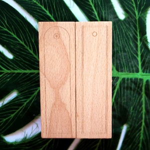 Tag Wooden Rubber Stamp Labels Tags Card Making Decorative Journal Diary Collection 2 Style