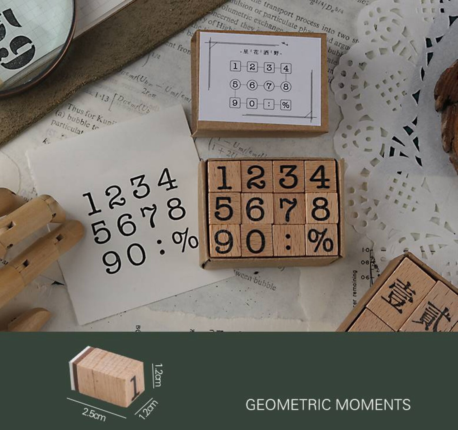 Number Rubber Stamp Set Large Rubber Numbers Stamps 12pcs Etsy