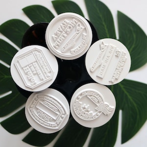 Vintage Reizen Stempel Poststempel Zegel Stempel Acryl Stempel voor Kaarten Maken Envelop Planner Journal Decoratie 5 Stijl: