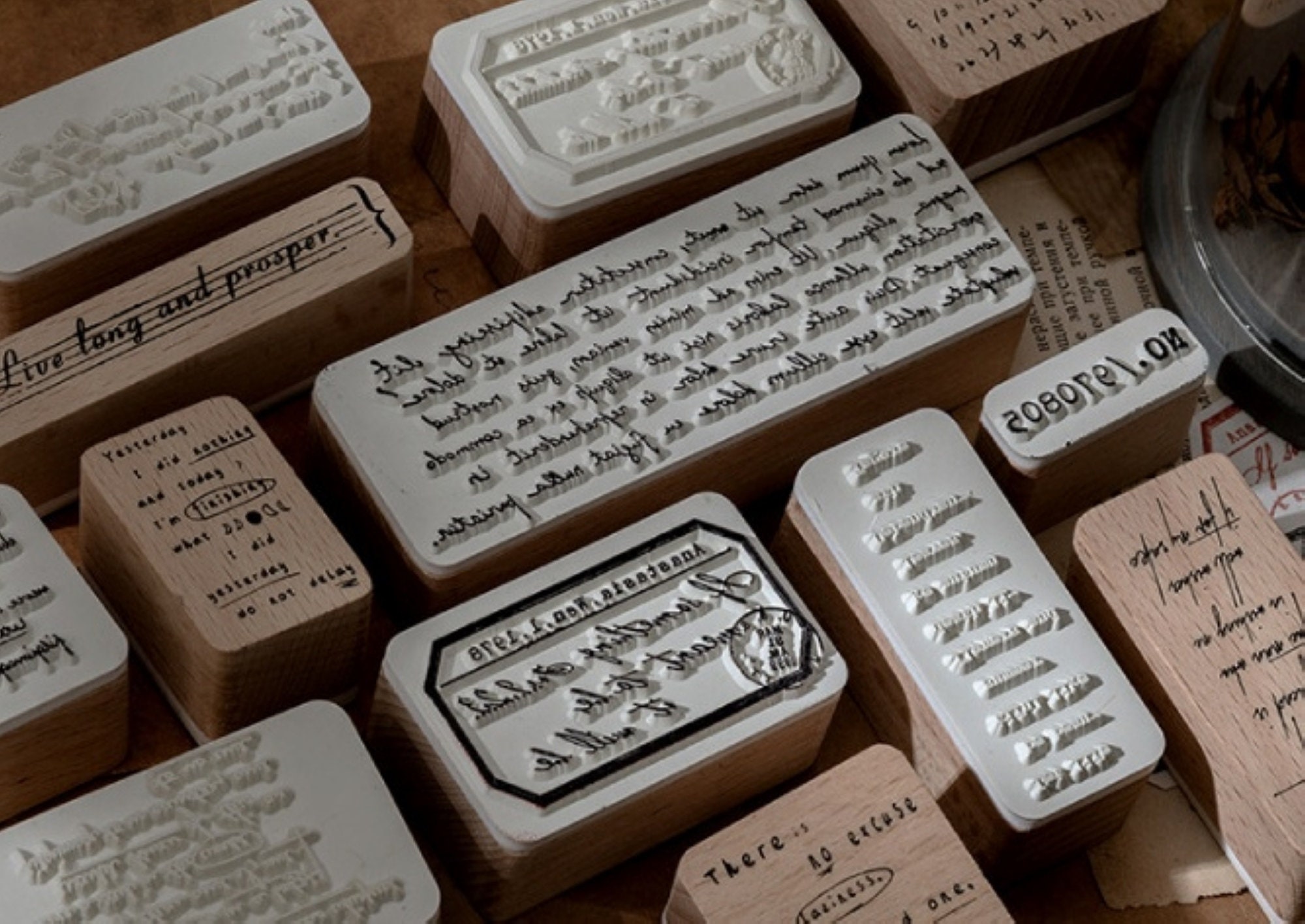 Retro Rubber Stamp Postmark Letters Stamp for Scrapbooking - Etsy Australia