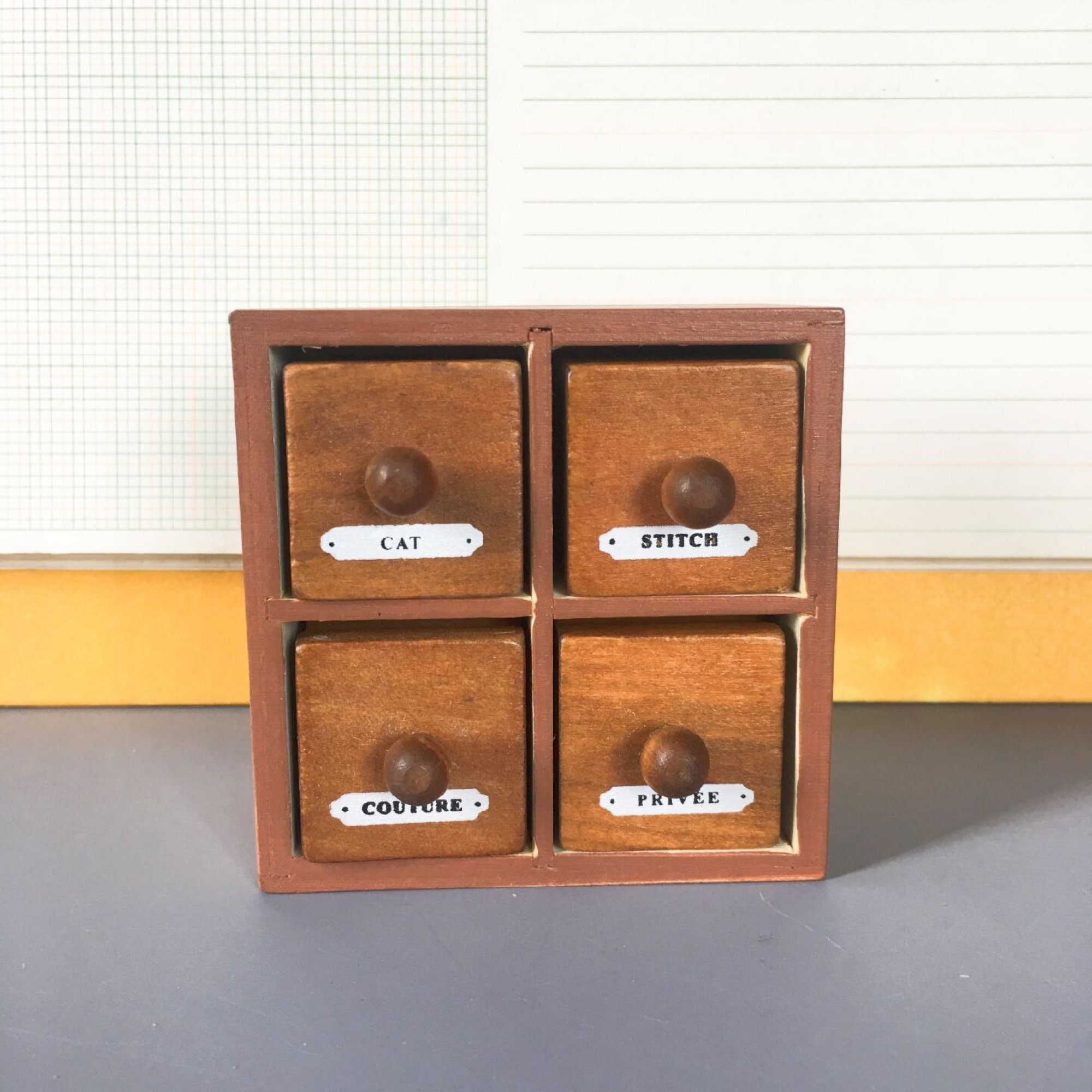 Sellos de goma vintage juego de sellos de goma de madera | Etsy