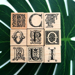 Jolies lettres tampon alphabet tampon en caoutchouc en bois pour la fabrication de cartes albums de scrapbooking journaux intimes carnets planificateurs décoration bricolage