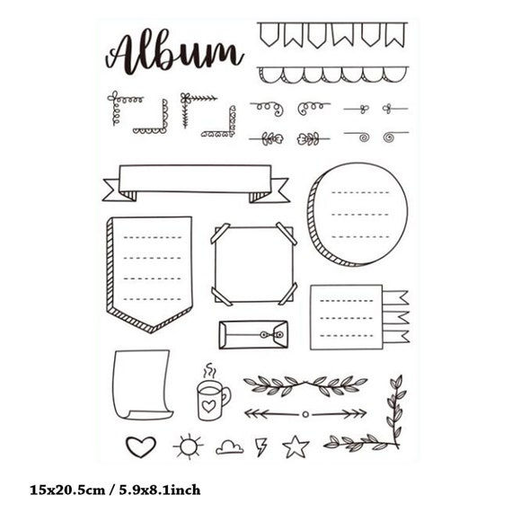 Labels & Tags (#3)  Scrapbooking Clear Stamps Set