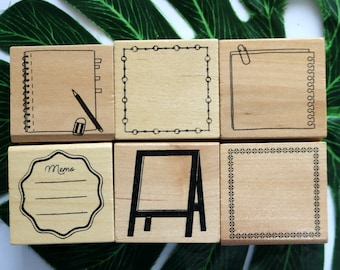 Retro Frame  Stamp, Message Board, Card Making,Diary Decorating,Journaling, 8 Styles