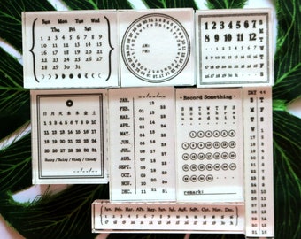 Calendar Clock Acrylic Stamp: Planner Journal DIY