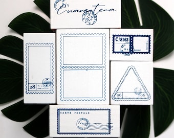 Vintage Postmark Seal Stamp Wood Rubber Stamp For Card Making Scrapbook Journal Decoration DIY 6 Style