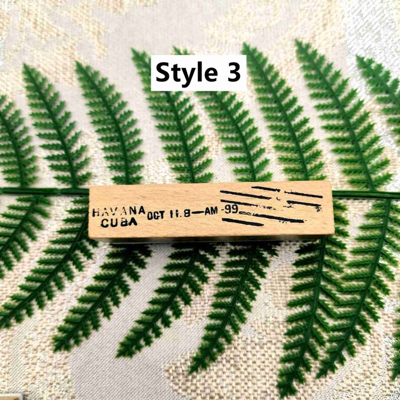 Vintage Postmark Seal Stamp Wooden Rubber Stamp for Cardmaking - Etsy