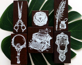 Tampons en caoutchouc pour papeterie vintage : scrapbooking, journalisation