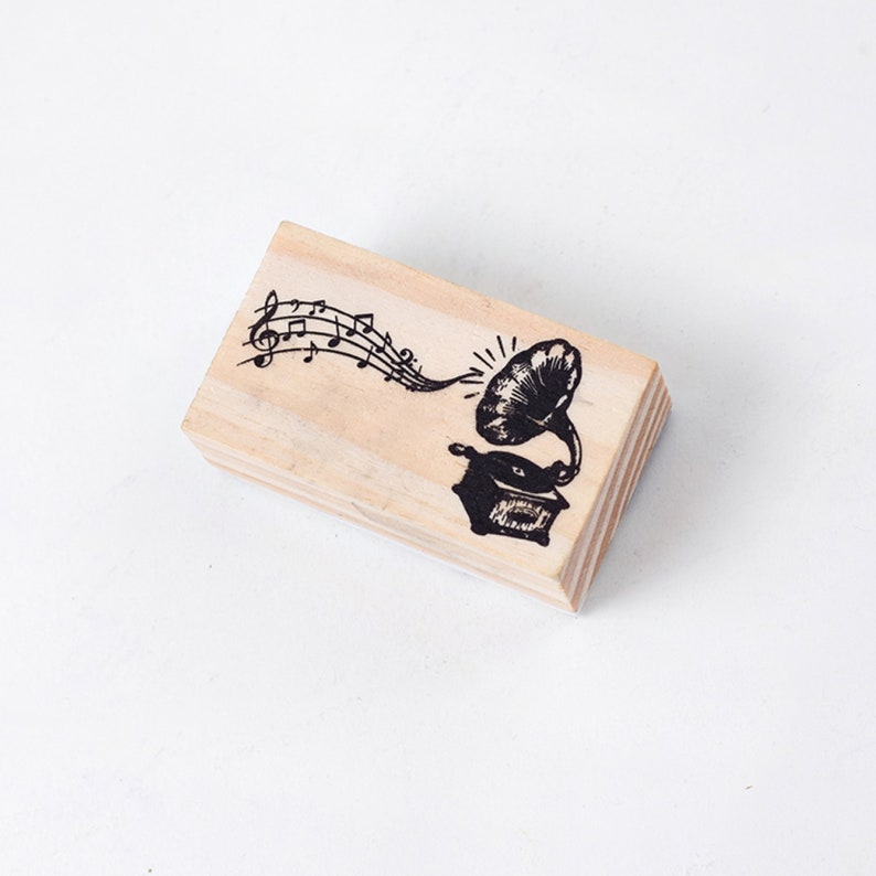 Decorative Wooden Rubber Stamp For Card Making Scrapbooking Etsy