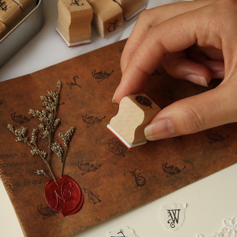 Diary Stamp DIY Rubber Stamp Kit Alphabet Stamp Set With Tin Etsy UK