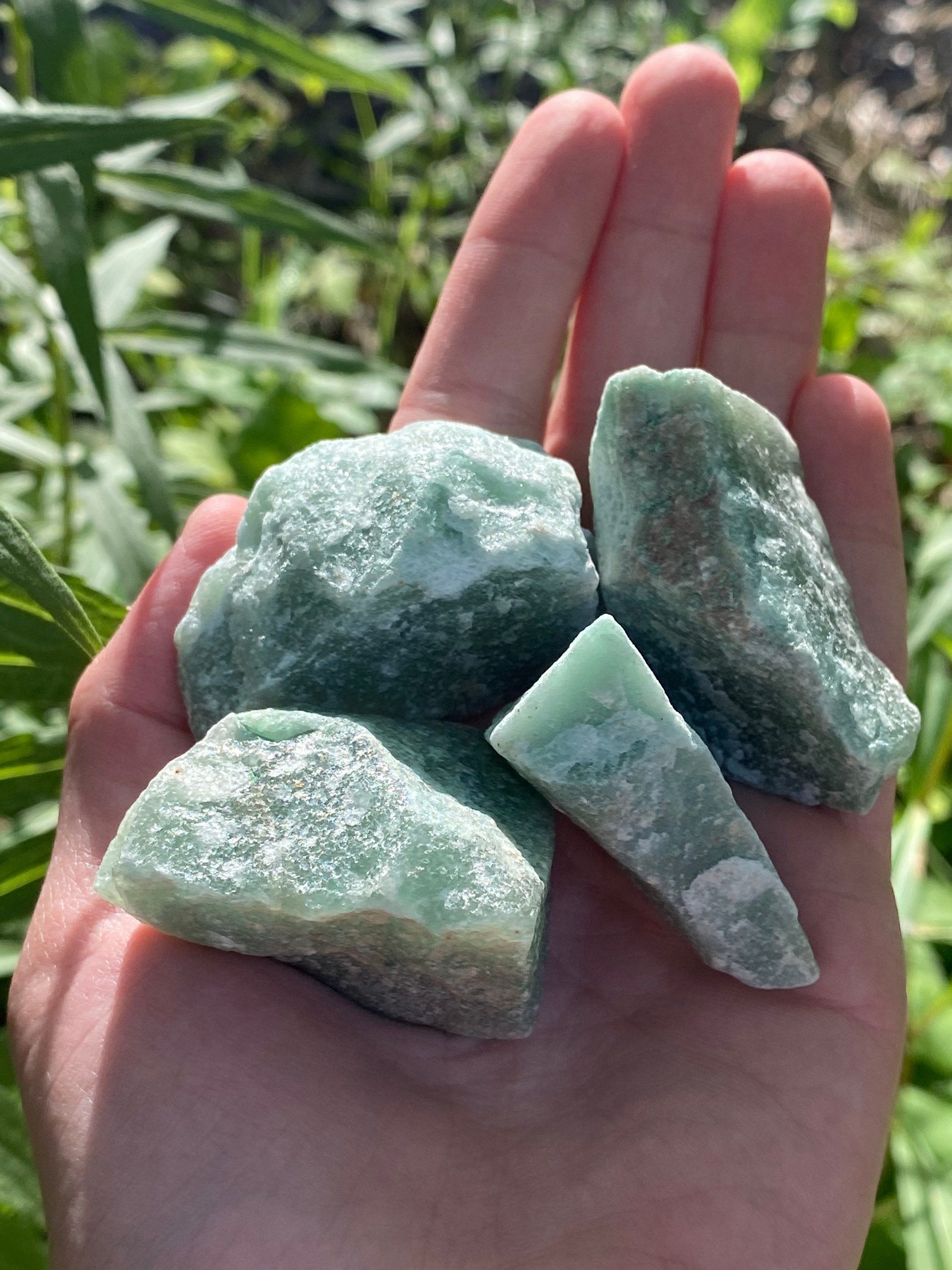 Raw Green Aventurine / Rough Green Aventurine / Sublime Crystal Candl…