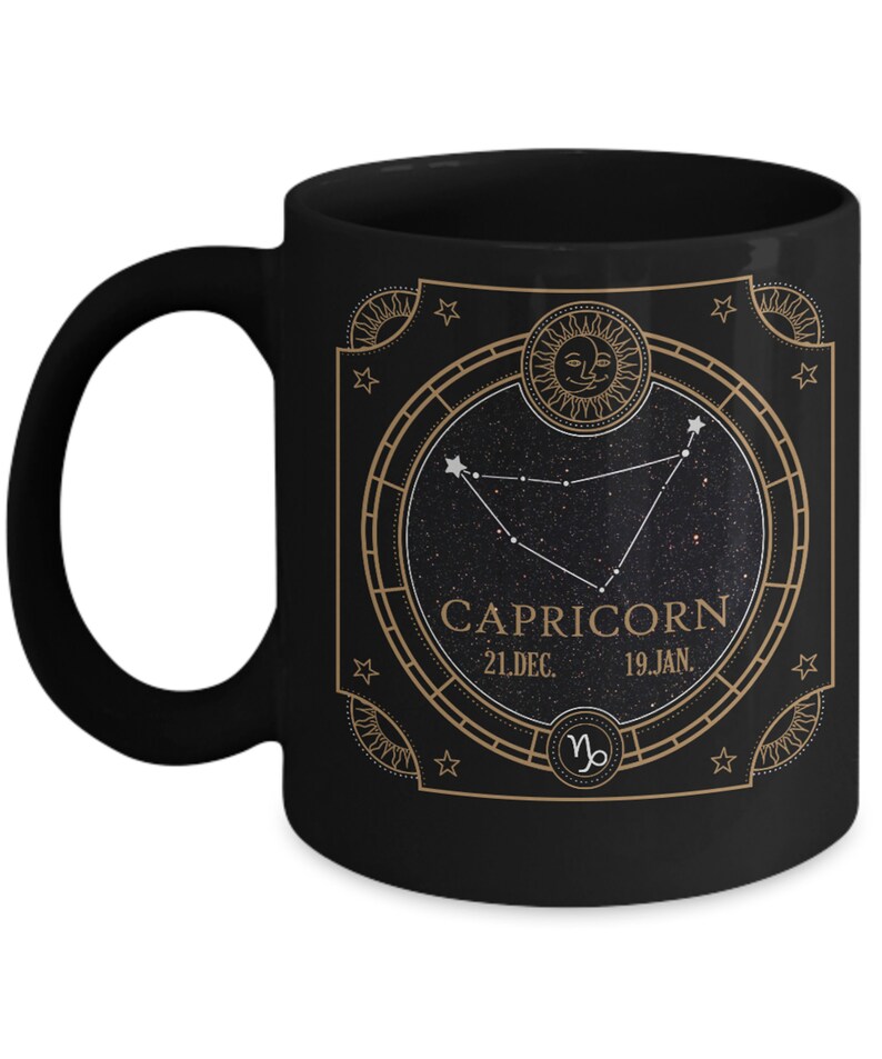 Capricorn Coffee Mug Capricorn Gift Zodiac Sign Mug Etsy