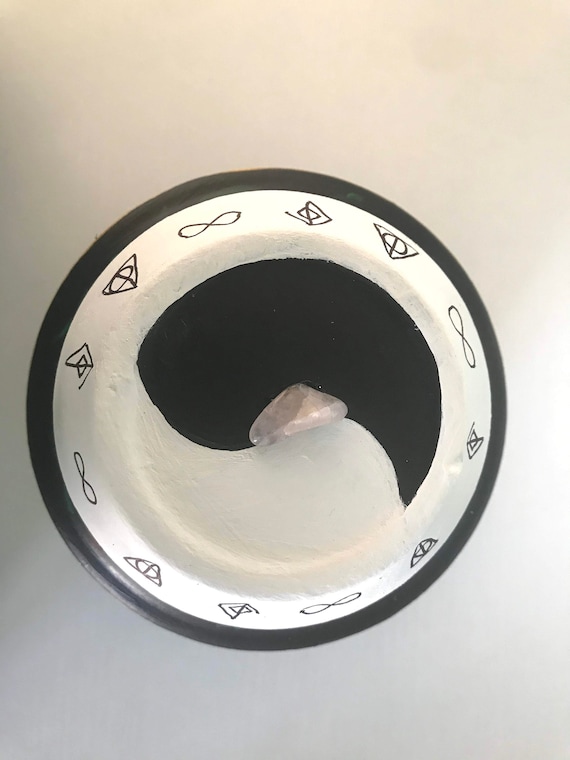 Custom hand-painted Dragon Pots out of Terra cotta pots.