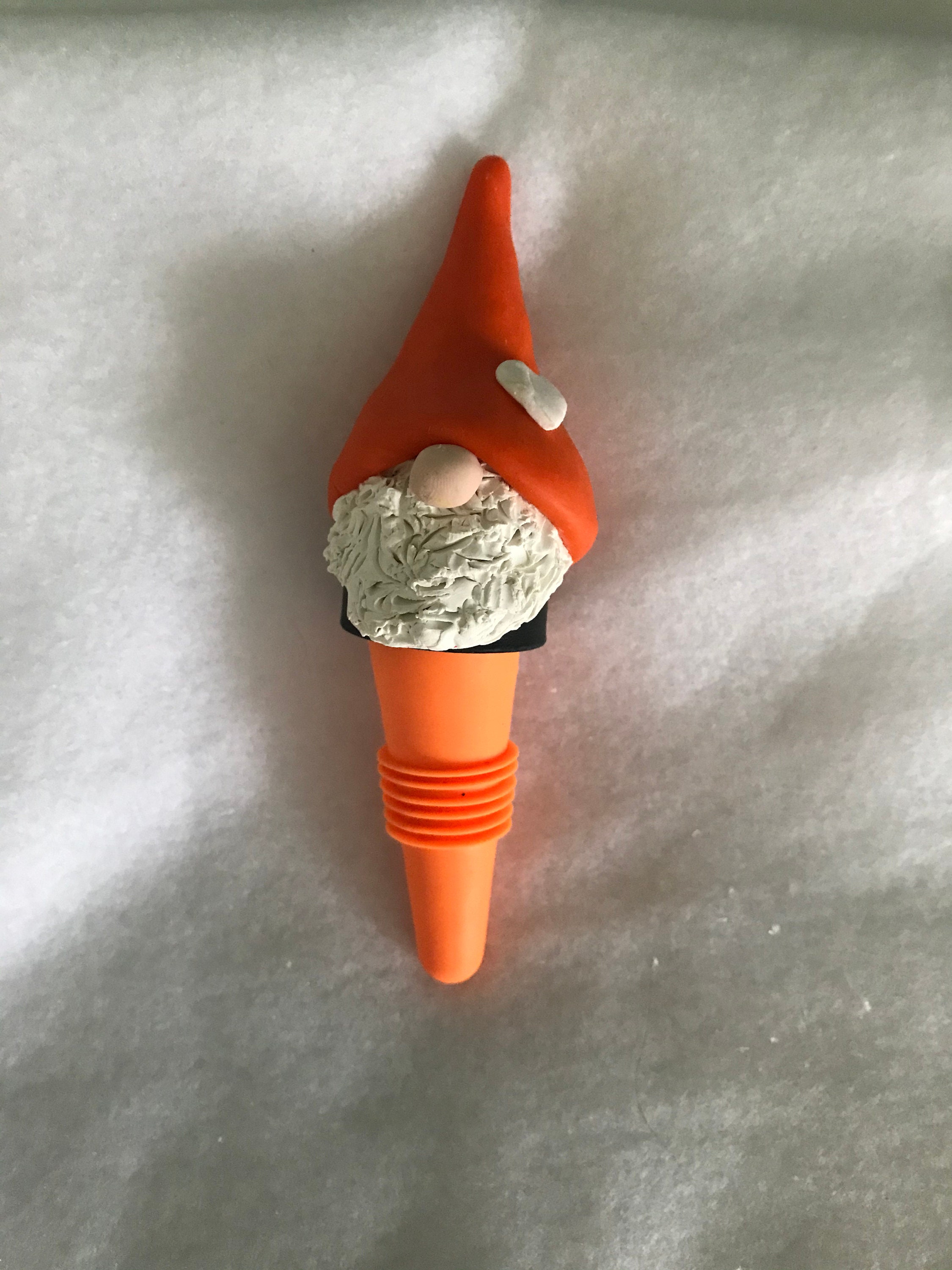 Orange Gnome Wine Stopper