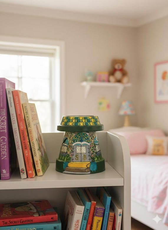 Hand-Painted Book FairyPots