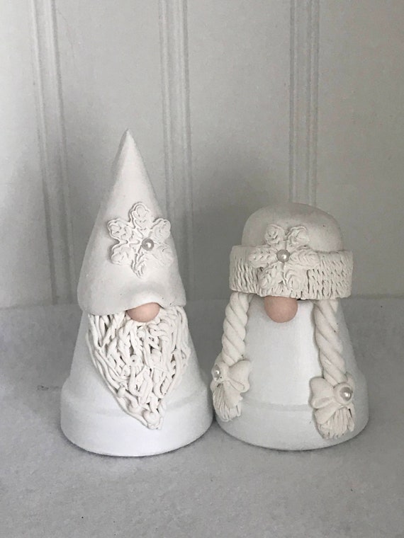 White Monochromatic Winter Gnomes