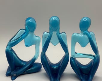 Handmade Resin Thinkers Set