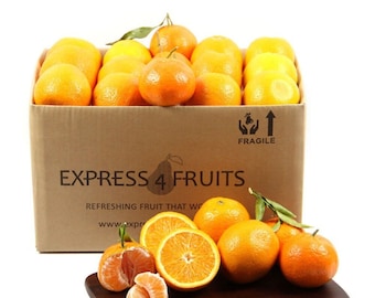 Caja de regalo de fruta de naranja dulce: Entrega de caja de fruta fresca de oficina para reconocimiento de empleados.
