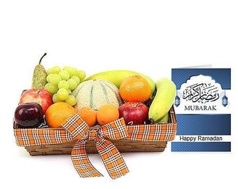 Cesta de frutas para deleitar los huertos del Ramadán