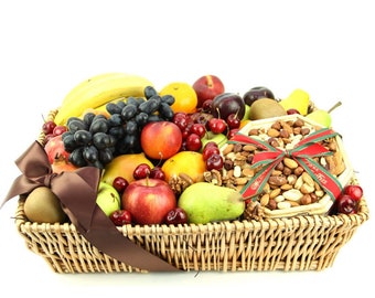 Gourmet Fruit Basket - Fresh fruit hamper for any occasion like  Christmas, Get Well, Birthday, Mother's Day, Employee appreciation.