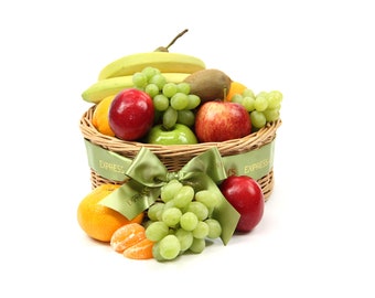 Cesta de frutas Gala: cestas de regalo de frutas y cestas de regalo con entrega al día siguiente en el Reino Unido con mensaje personal adjunto