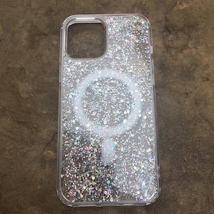 IPhone 12 Pro Max Clear Glitter Case (New) (READY TO SHIP)