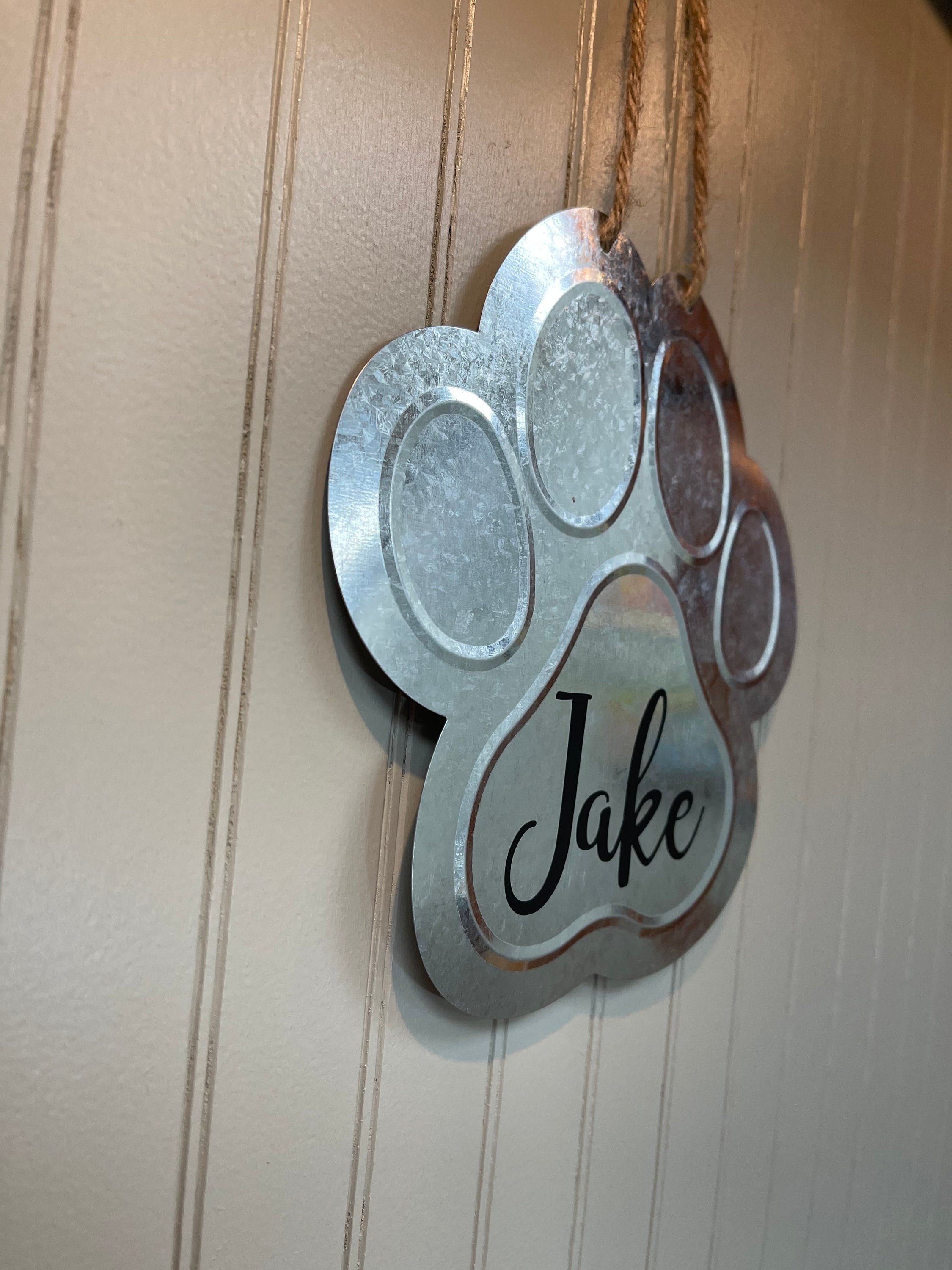 Paws Lettering 3d Sign Customizable Metal Paw Print Sign - Etsy