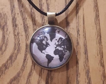 World map - necklace