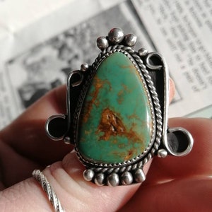 Royston Turquoise Sterling Silver Ring Size 6