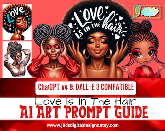 Dall-E3 & ChatGPT v4 Ai Art Prompt Guide | African American Beauties (PDF)