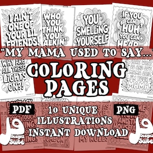 Coloring Page Printable | Procreate | Adult Coloring Pages | Printable Coloring Pages | Digital Download | PNG Format and PDF Format