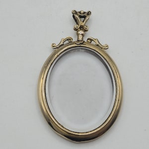 Antique Victorian 9ct Gold & Glass Photo Locket