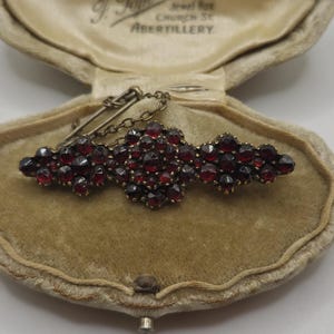 Antique Victorian Bohemian Garnet Brooch