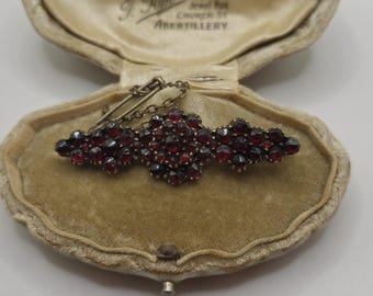 Antique Victorian Bohemian Garnet Brooch