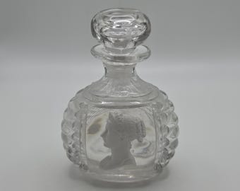 Antique Early 1800's Apsley Pellatt sulphide Cameo glass Perfume bottle