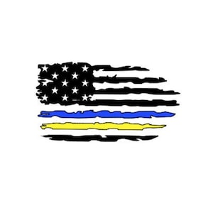 Ukraine Sticker, Sticker for car, Ukraine flag, American flag, I stand with Ukraine, Car decal, Ukraine Decal, Support Ukraine