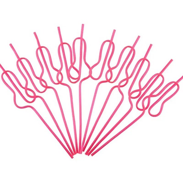 Bachelorette Straws | Bachelorette Party Decorations | Bach Straws | Pink Bach straws | Bridal Party Straws | Despedida de salter