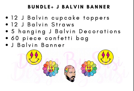 J Balvin Party J Balvin Decorations J Balvin Fiesta J Etsy J Balvin Party J Balvin Decorations J Balvin Fiesta J Etsy