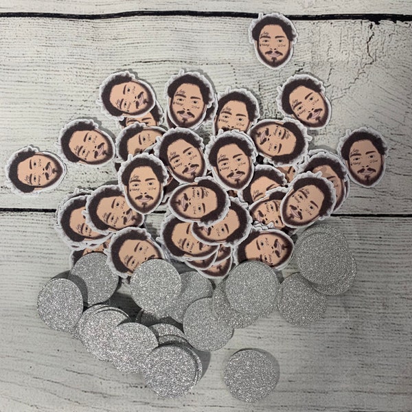 Post Malone 60 pc confetti | Post Malone Party | Post Malone Confetti