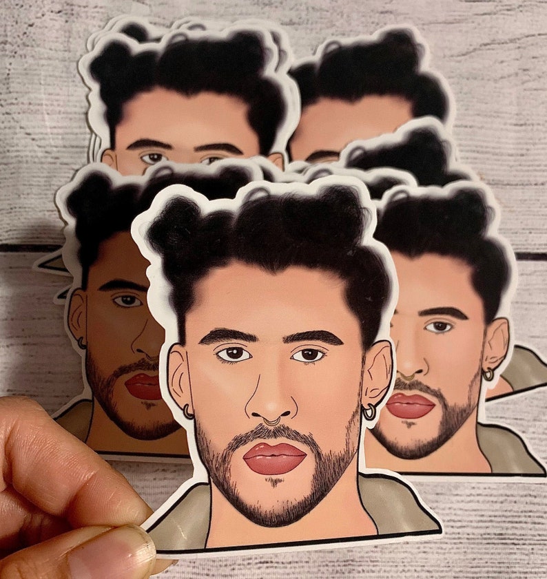 Bad Bunny Sticker Bad Bunny Stickers El Ultimo Tour Del Etsy