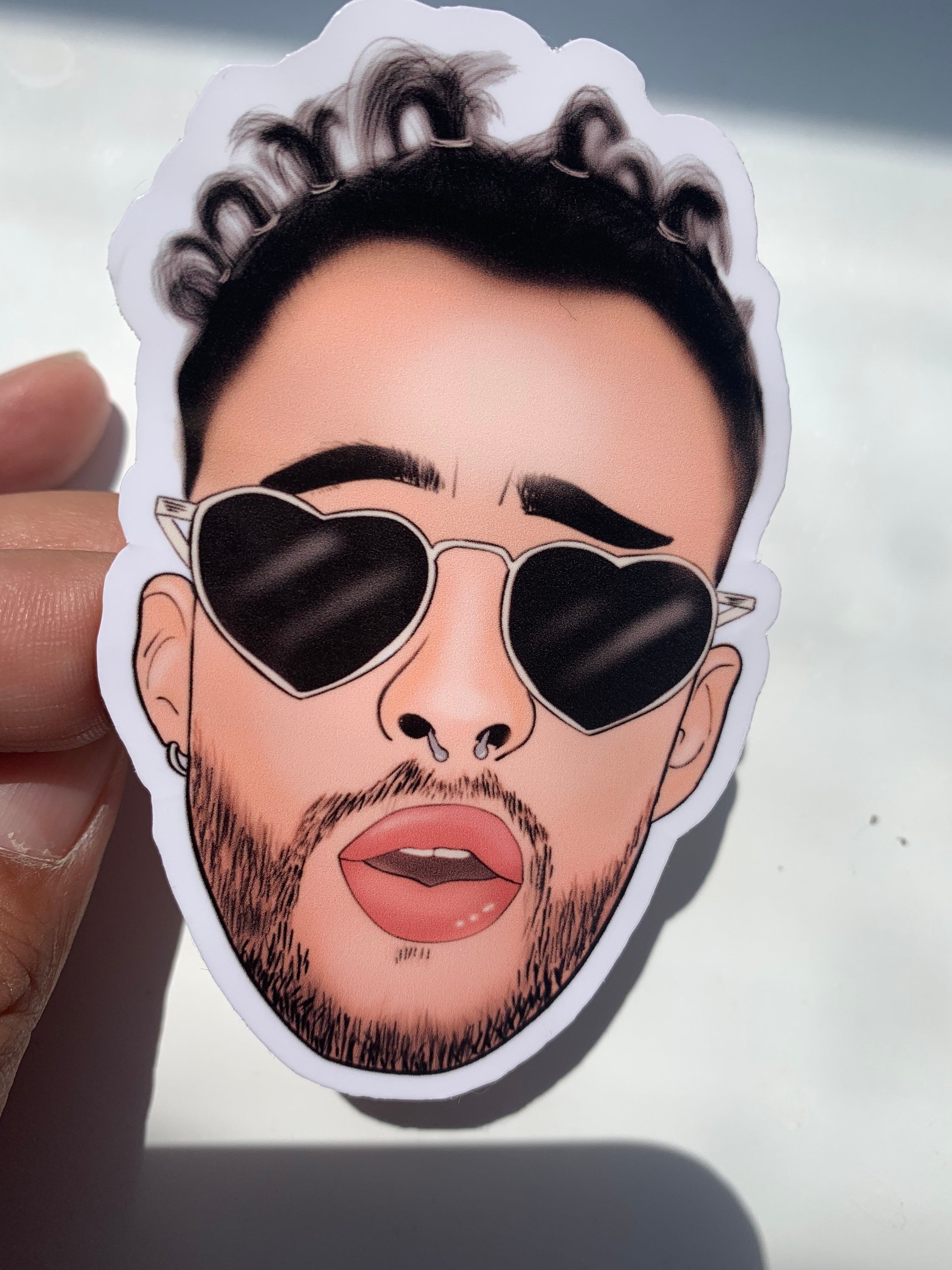 Bad Bunny Sticker Bad Bunny Stickers Yo Perreo Sola Bad Etsy