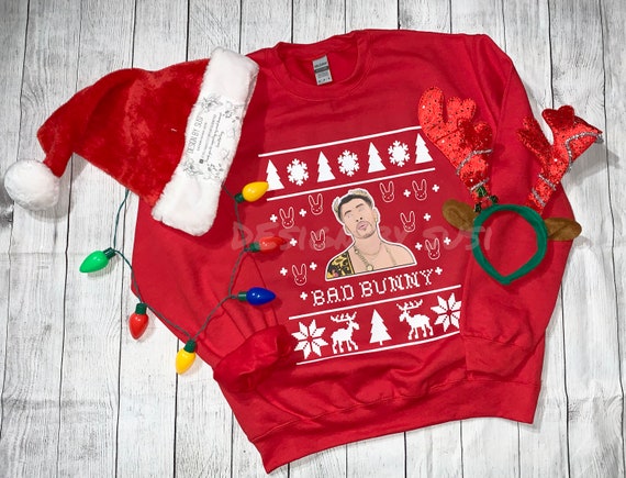bad bunny christmas sweater