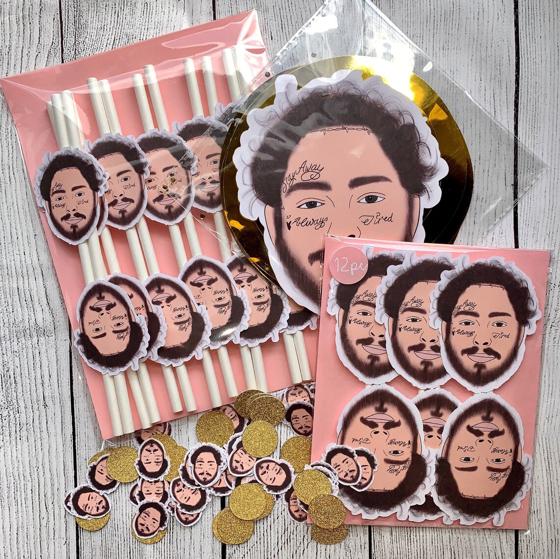 Post Malone Party Pack Post Malone Decorations Post Malone Etsy