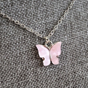 Crystal Butterfly Necklace | Butterfly Jewelry, Christmas Gift Idea, Charm Necklace, Butterfly Gift Idea, Girlfriend Gift, Cute Gift For Her