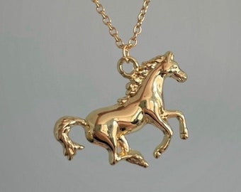 Horse Charm Necklace | Horse Necklace, Horse Jewelry, Horseback Riding Gift Idea, Horse Lover Necklace, Gift for Her, Fun Daughter Gift Idea