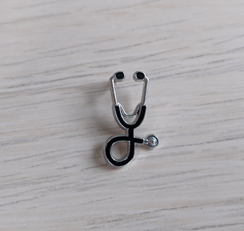 Stethoscope Enamel Pin Health Care Pins Stethoscope Pin Etsy