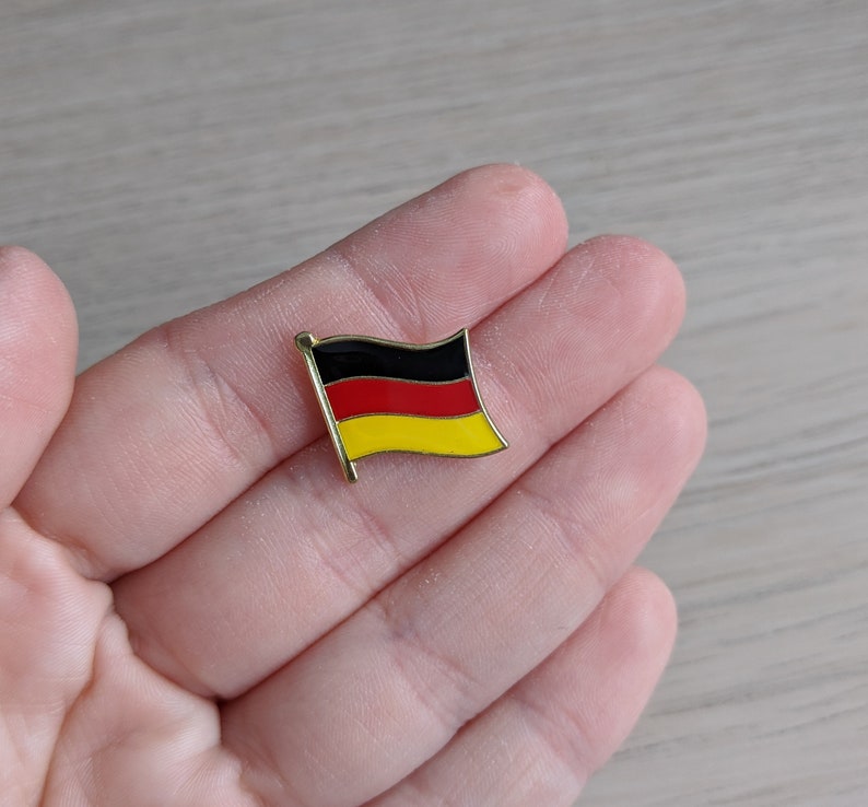 Germany Flag Enamel Pin Germany Pin Flag Pins German Pride Etsy