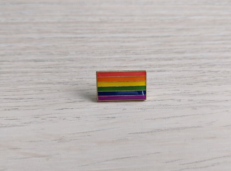 LGBTQ Pride Flag Enamel Pins Gay Pride Pin Rainbow Flag Etsy Canada